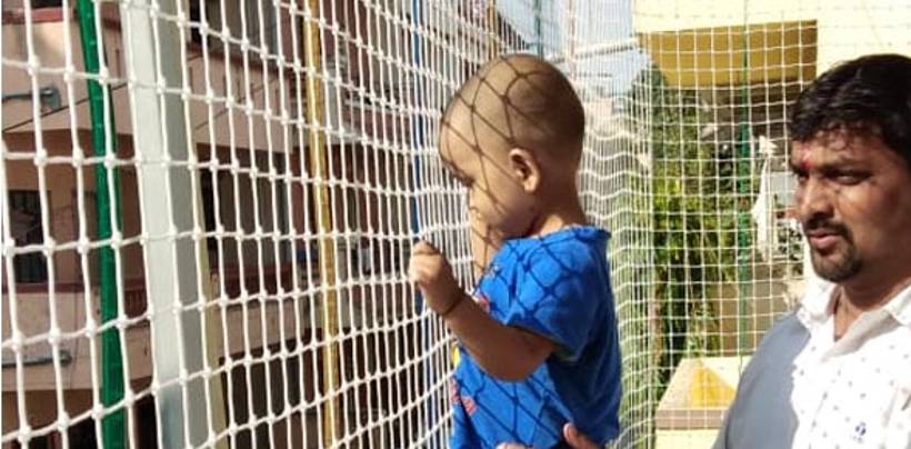 Children Safety Nets for Balconies in Bangalore | Call 8105172003 for Installation