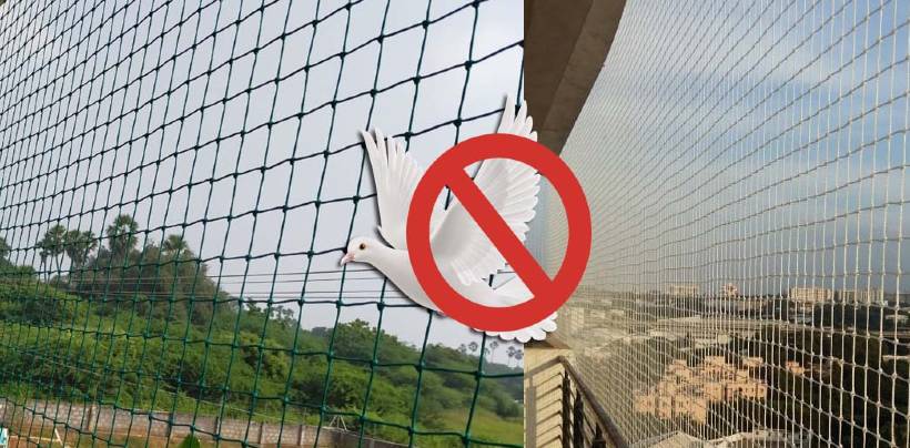 Pigeon Nets for Balcony Bangalore | Call 8105172003 Rabboni Safety Nets